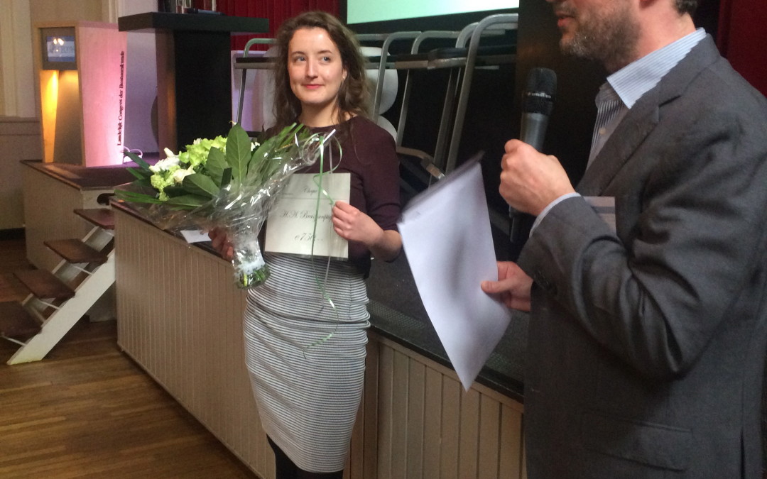 H.A. Brasz scriptieprijs 2016 naar Karin ter Horst